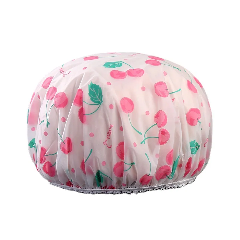 Waterproof Bath Hat Thickened Waterproof Oil Fume Cap Women Spa Hair Salon Supplies Shower Cap Bathroom Accessories