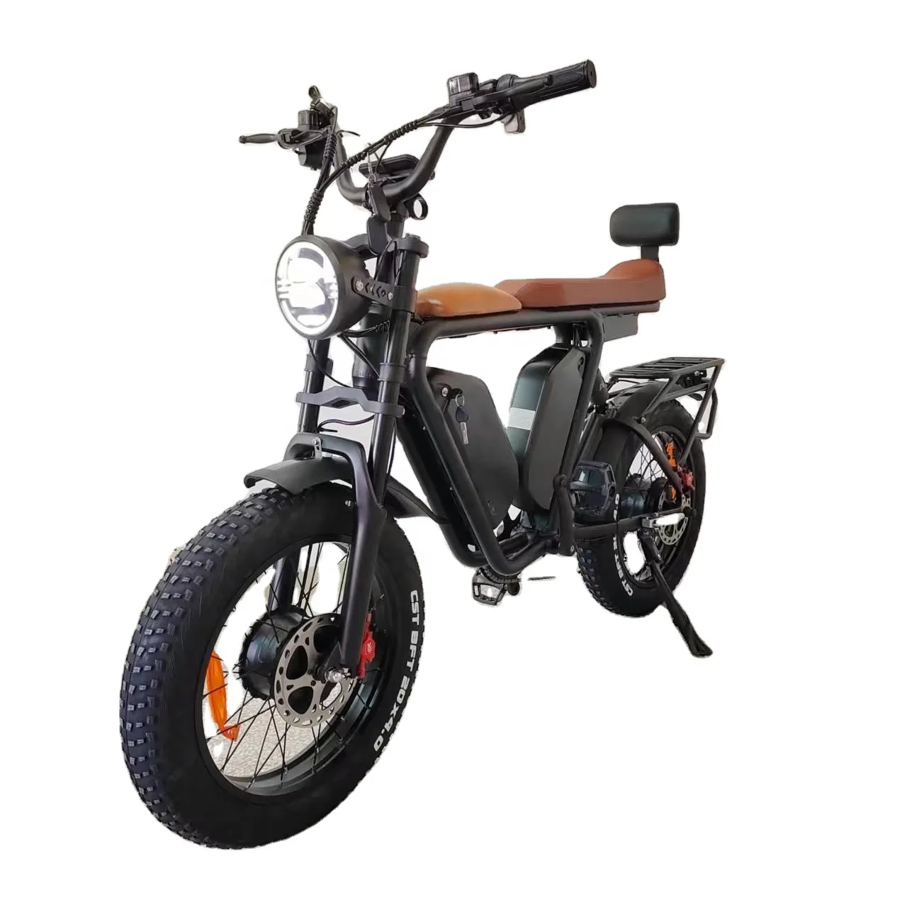 Электрический велосипед bafang, двойной двигатель 48 в 1000 Вт x2, Корея, Двойная Батарея 44 Ач, масляный тормоз, полная подвеска, Длинные сиденья, толстые шины, быстрый Электрический велосипед