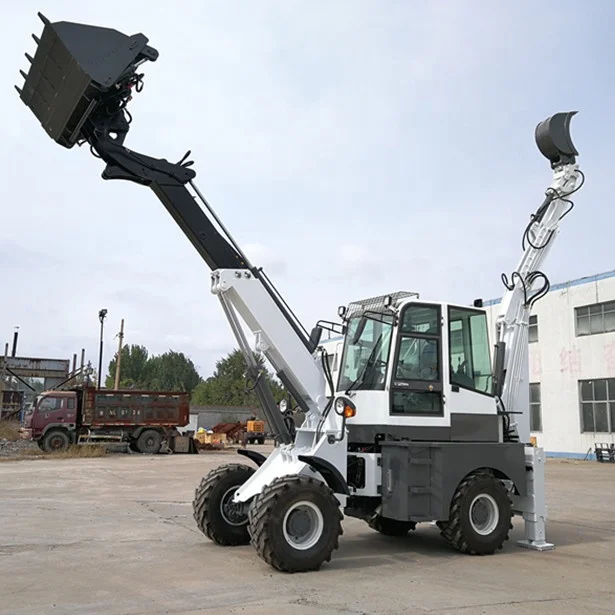 Compact Articulated Mini Backhoe Loader With Long Warranty Service