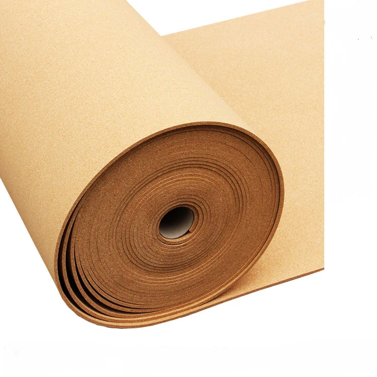 100% Natural High Density Cork Roll 1mm-12mm Bulletin Board Custom Kindergarten Flooring & Decorative Custom Cork Board