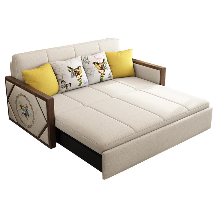 
Hot sales Small Folding Sleeper dual purpose convenient Easy Assembly storage Mattress Detach Lounge Sofa Bed 