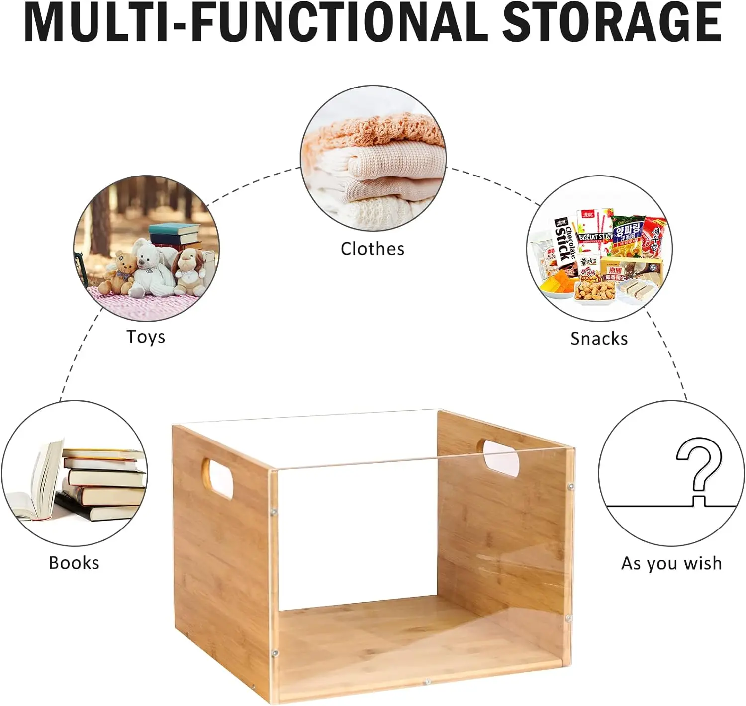 customized wholesale wooden bamboo boxes with handle visible display boxes wooden and acrylic wooden crate