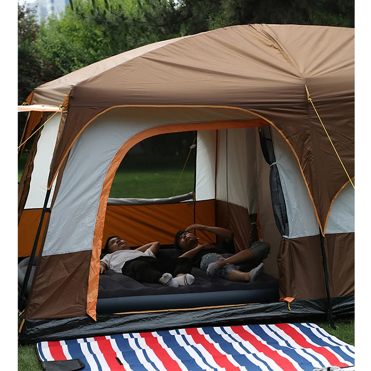 Wholesale Tent Two Bedroom One Living Large Size Picnic Large Family Tent 8 Person Outdoor Camping Tents