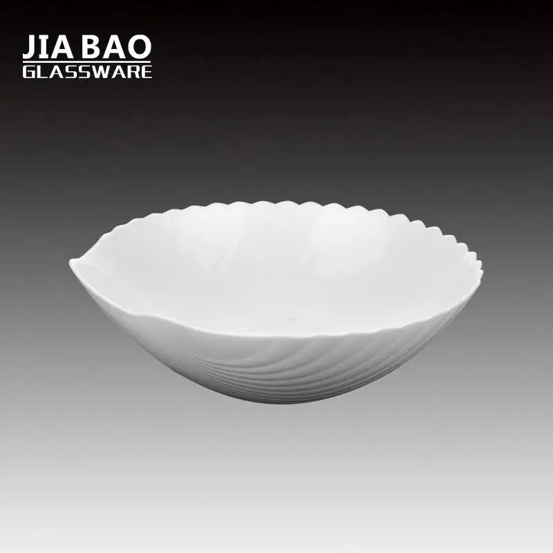 High quality white opal glassware clear bulk pack cheap 4 inch sauce bowl opal glass bowl tableware