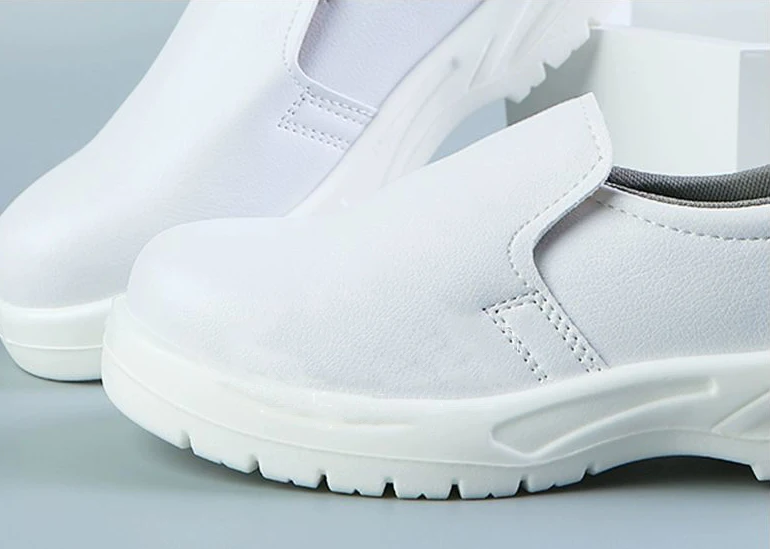 Cleanroom ESD Antistatic White Steel Toe Breathable Safety Shoe ESD Anti-static Shoes