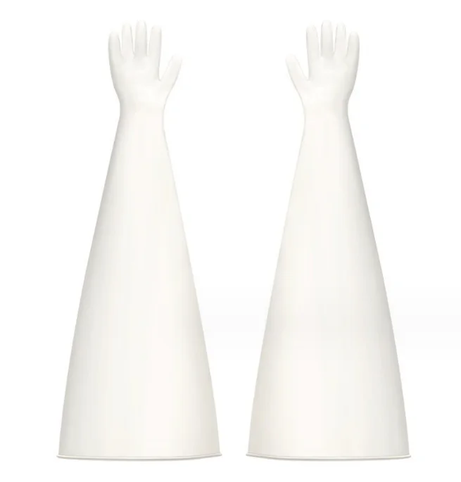 Sterile Handling Isolation Gloves White Hypalon Safety Gloves for Durable Protection CSM glove