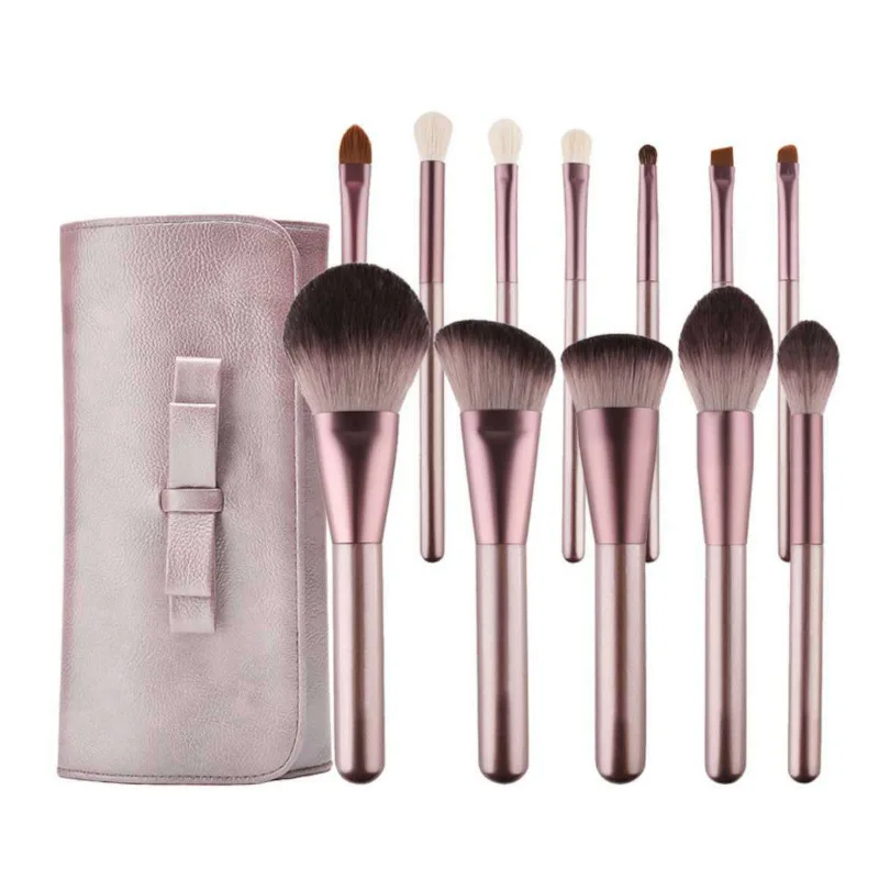 Premium Cruelty-Free Synthetic Fiber Bristles Cosmetic Brushes 12pcs Personalized Makeup Brush Set
