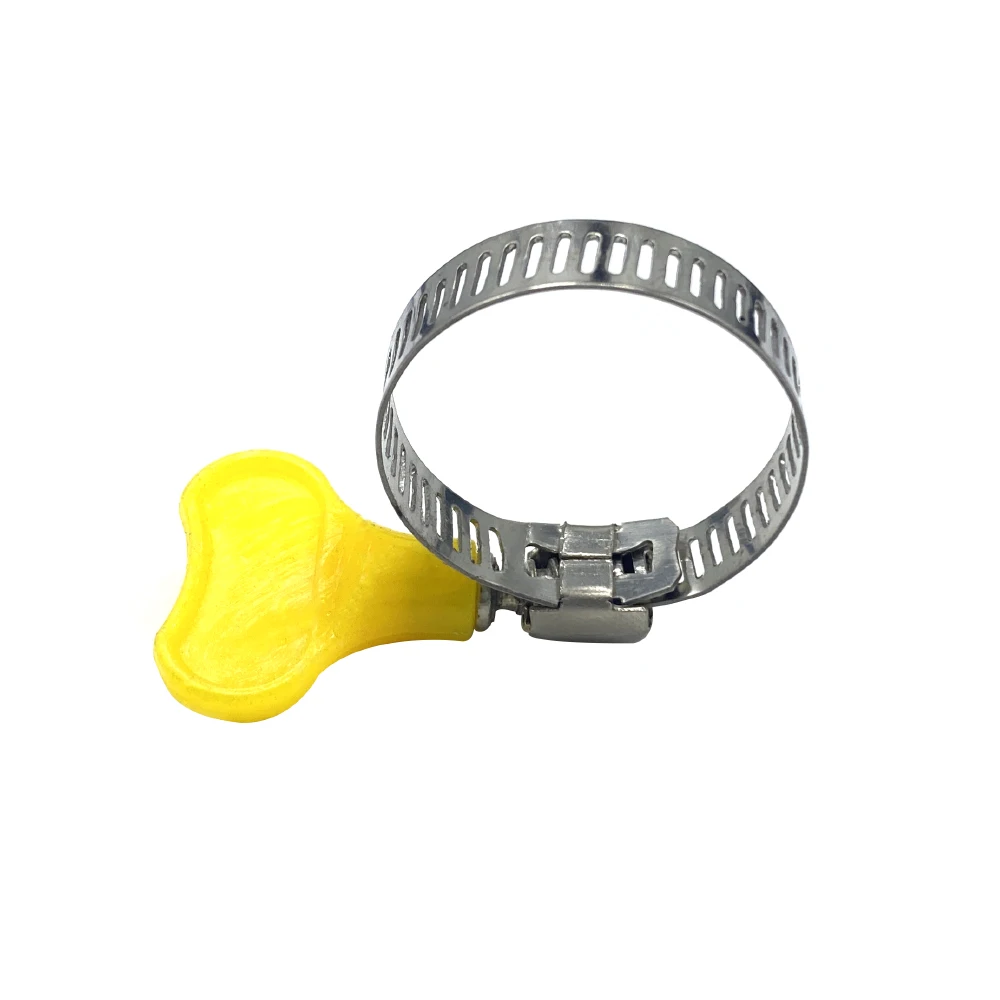Stainless Steel Adjustable American Hose Clamp With Plastic Handle Thumb Screw Hose Clamp