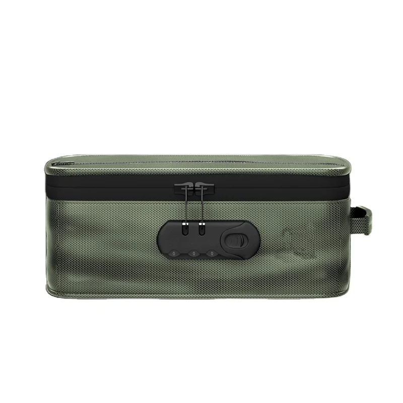 Durable Ballistic Shell with Waterproof Coating Activated Carbon lined smell proof Stash Case Odor Proof Smell proof Bag