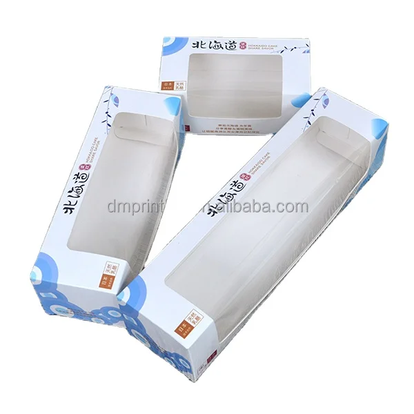 wholesale custom cheap full color printed loaf cake boxes packing box for party,weeding,birthday