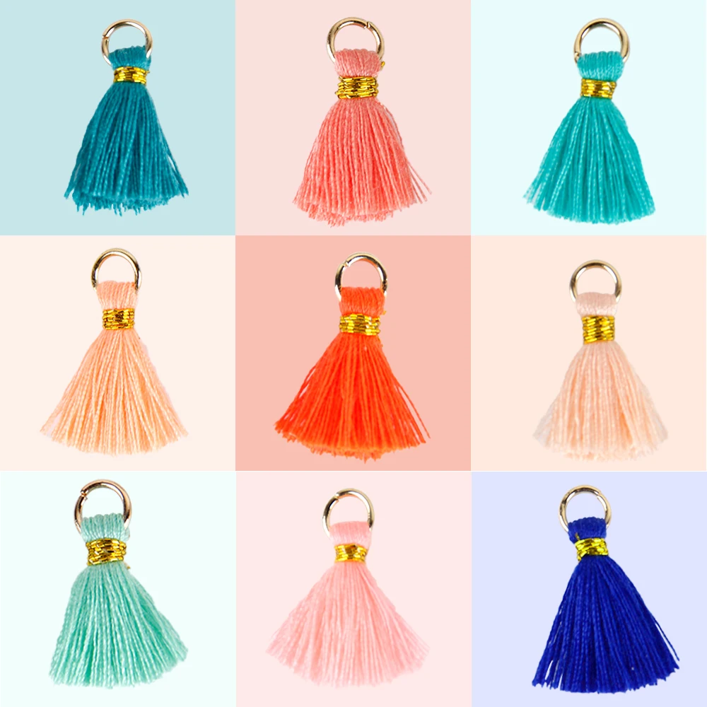 2cm Mini Tassel for DIY Jewelry Making Earring Findings Clothes Home Decorative Accessory