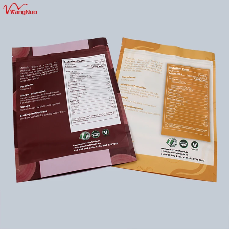 Mylar Bags Food Package Digital Printing 3 Side Seal Aluminized Pouch 3.5 10 X 15 Cm 29g Nut Packaging Silver 240 Microns