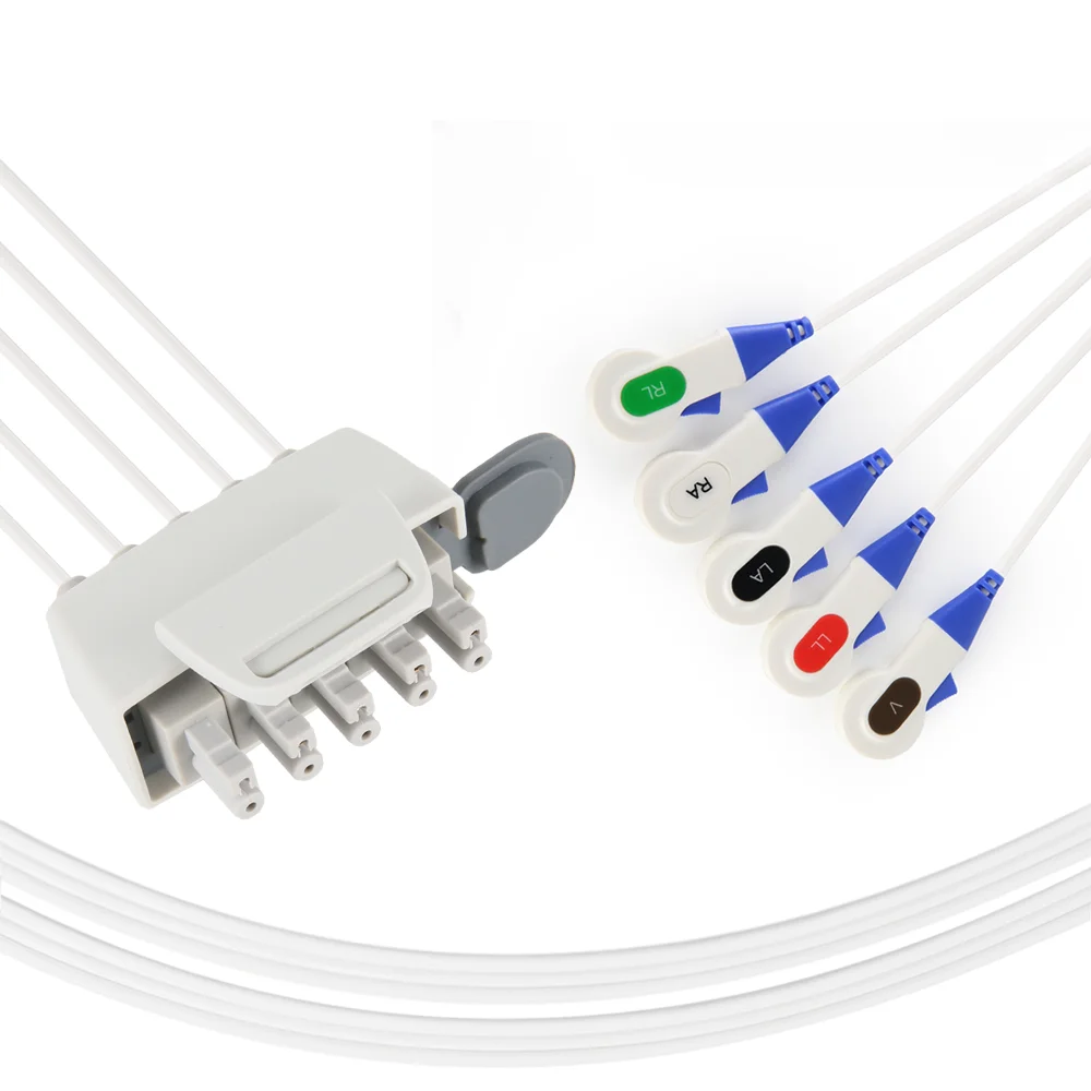 Заводская поставка, совместимый с Philips, одноразовый проводной кабель для наблюдения за пациентами