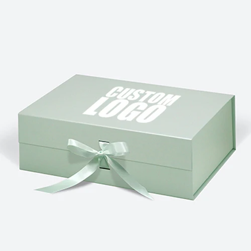 Custom Logo Luxury High End Folding Apparel paper box foldable magnetic Hard clothing Corrugated Packaging Box