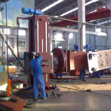 Two Columns Elevating Capacity 8 Ton Welding Positioners Export to Netherlands