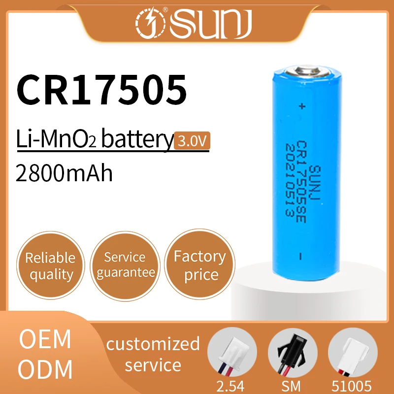 Limno2 Cell 3V Cr17505 Lithium Ion Batteries Primary Battery Primary Batteries