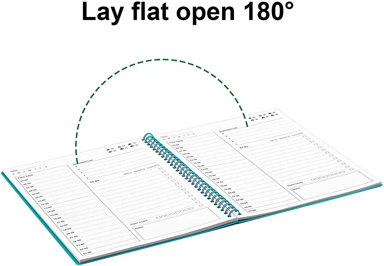 Custom Undated Daily Planners and Day To Do List Notebooks Time Management Manual Personal Organizer Wholesale