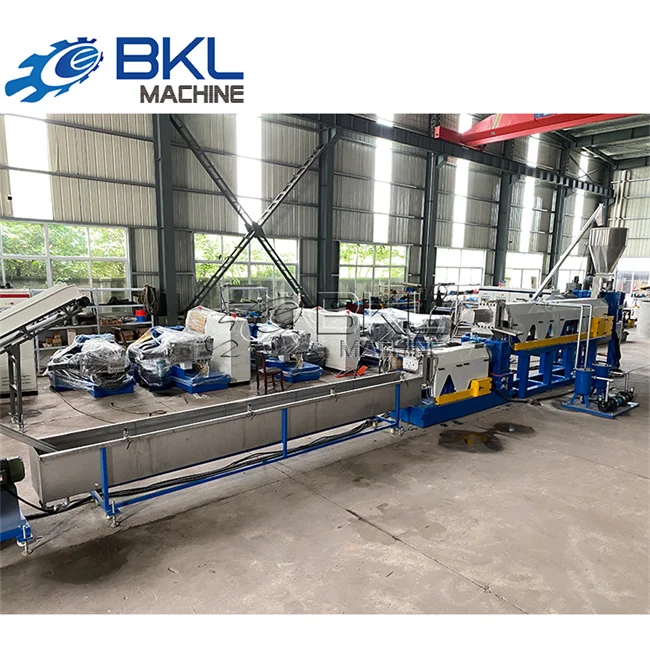 PE PP bottle flakes Plastic Granulator Recycling Machine SJ100