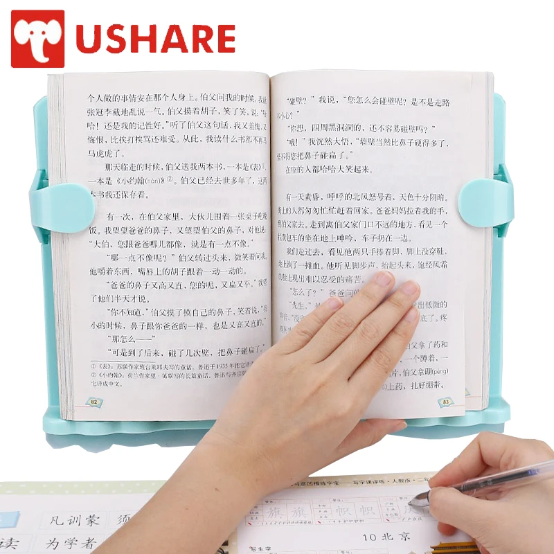 Adjustable Foldable Folding Recipe Table Cookbook Reading Laptop Book Holder Stand For Reading ABS High-quality Phone iPad Stand