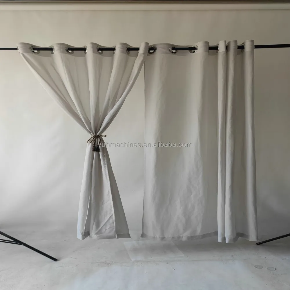 BLOCK EMF 5g Wifi Silver Fibre Mesh Curtains Made from Radiation Protection  With high-quality stainless steel Roman rings
