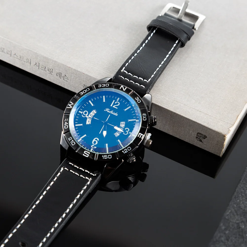 Wholesale Business Gift Leather Belt Wallet Watch 3 Pcs Set Wallet Watch Set For Man