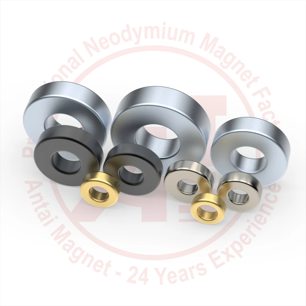 Personalized Good Price Magnet Ring Neodymium Fruit Powder New Fashion Good Price Ferrite Magnet Disc electroplated 18K gold