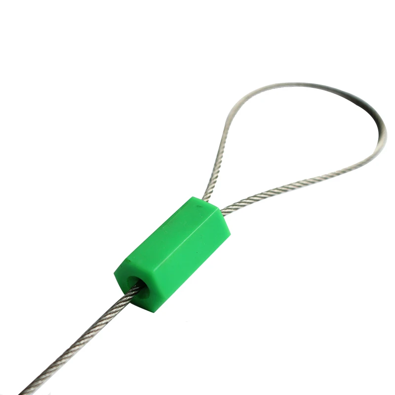 Customizable number tamper proof  container  transit metal lock head 25cm security Cable Seal