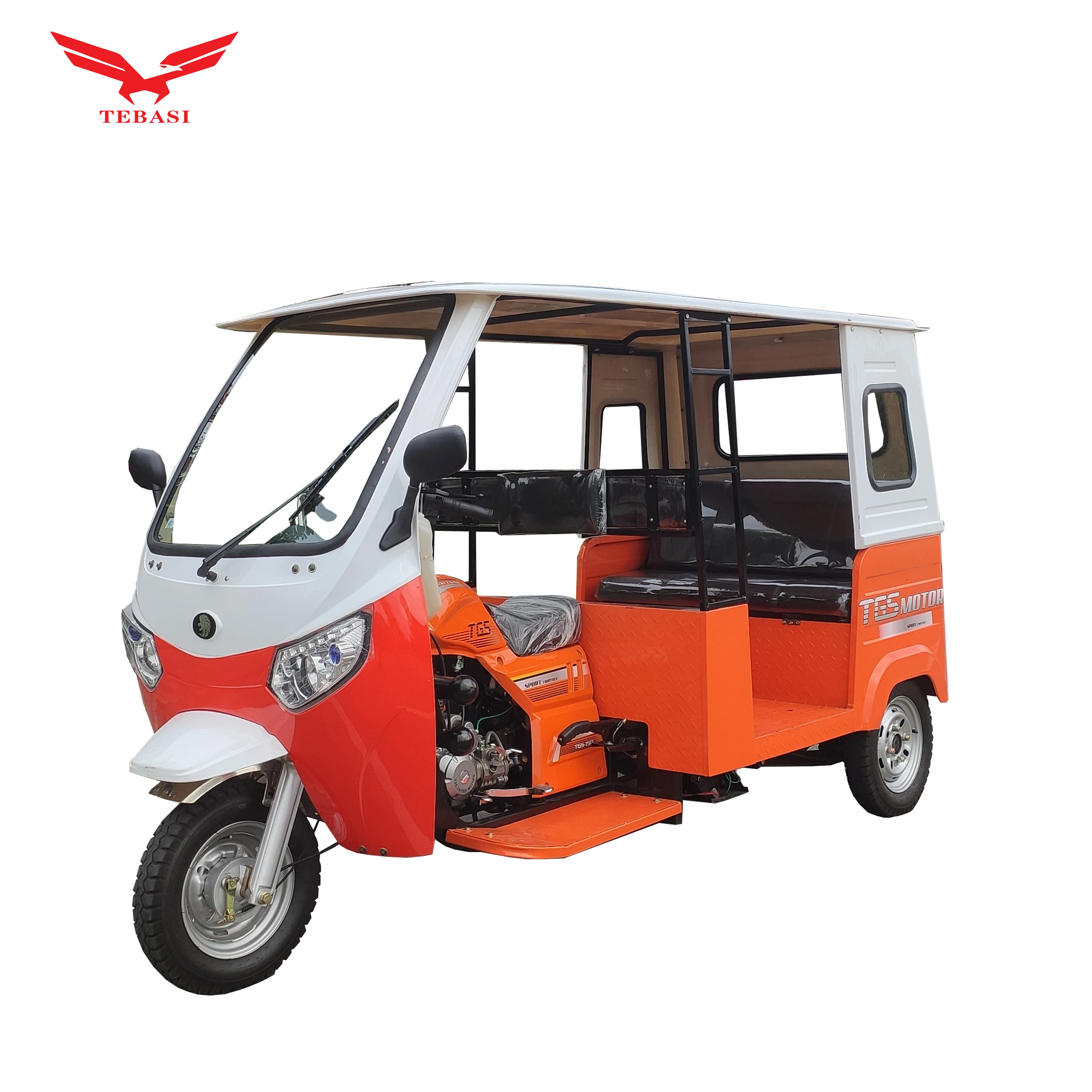 TBS 150cc Air-cooled engine 6-7 passenger tricycle for african market