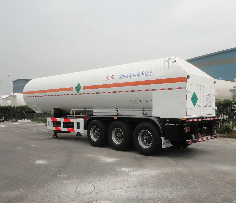 
19000L ASME CRYOGENIC LIQUID LOX liquid oxygen TANK TRAILER 