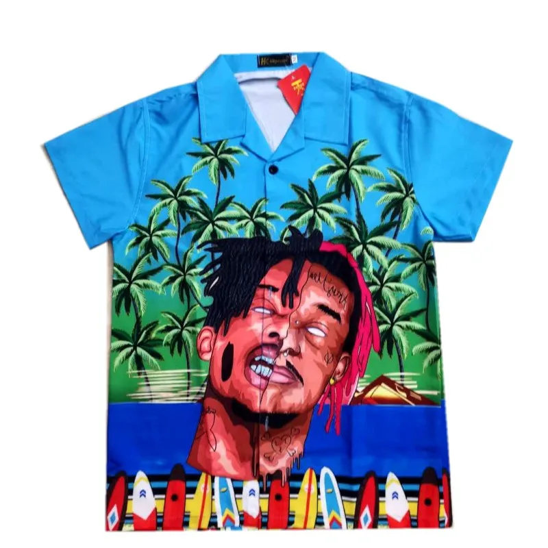 High Grade custom wholesale Digital printing branded overruns shirts from bangladesh