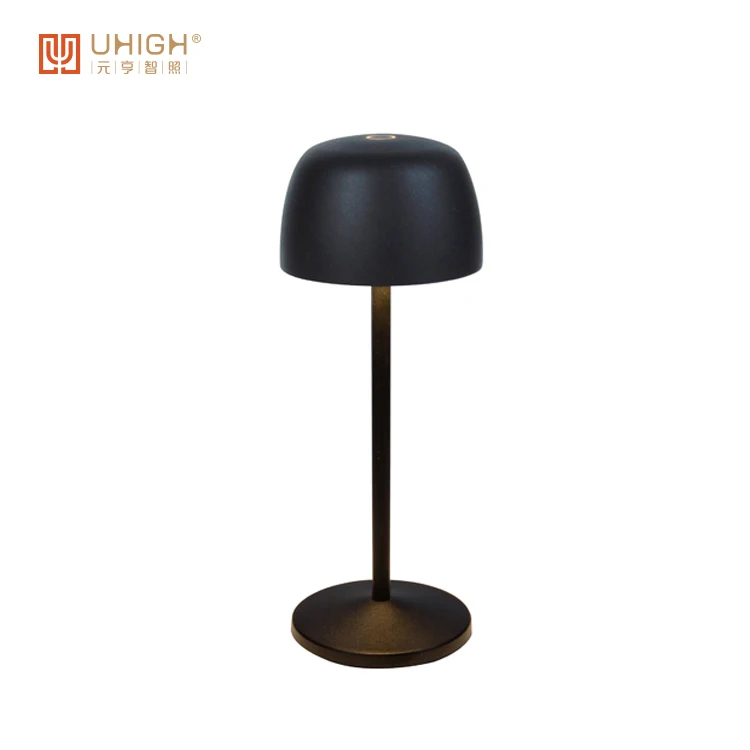 New 2.2W IP65 IK06 Switch Touch Stepless Dimmable 5%-100% LED Wireless Rechargeable Cordless Table Lamp Outdoor Waterproof