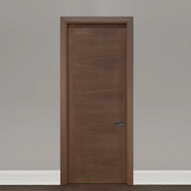 Contemporary Apartment Interior Style Italian Design PVC MDF Simple Wood Door