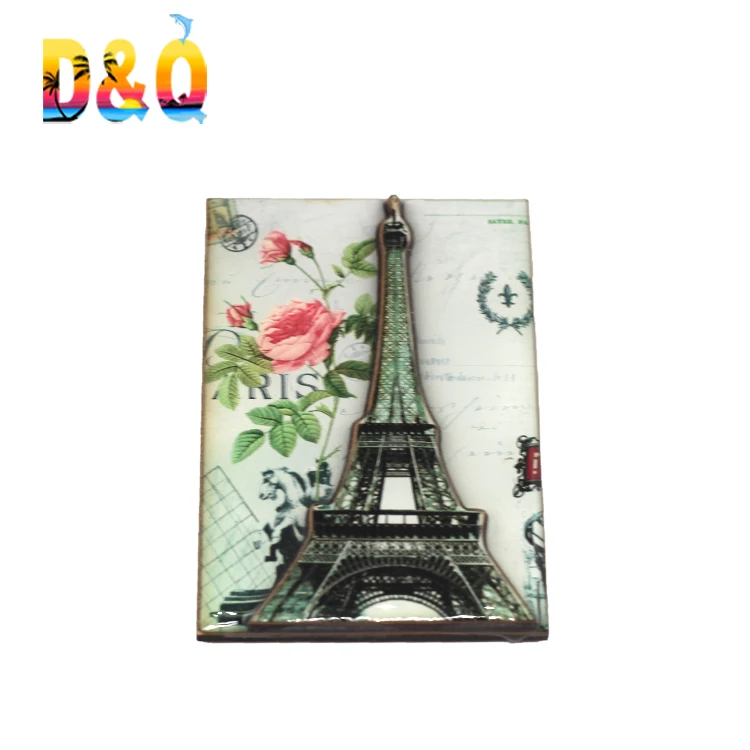 Custom design wood epoxy fridge magnet souvenirs from italy