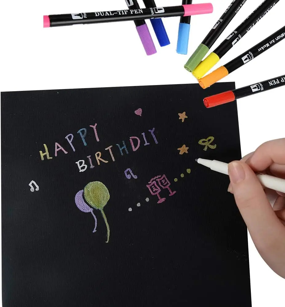 100% cotton acid-free black canvas board art supplies painting canvas panel board pack canvas boards whole