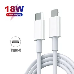 18WPD Super Fast Charging USB  Type-C To Light-ning Cable  2.4A Charging Data cable   For iPad iPhone 8XS XR 11 12 13 Pro Max 14