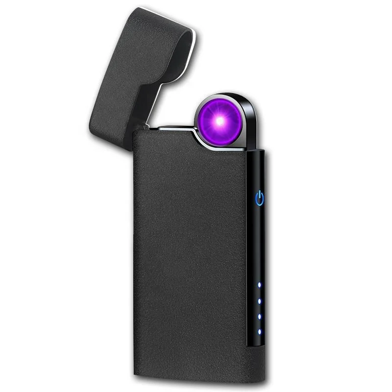 
Fingerprint Touch Led Fidget Spinner Arc Rechargeable Electric Usb Lighter 