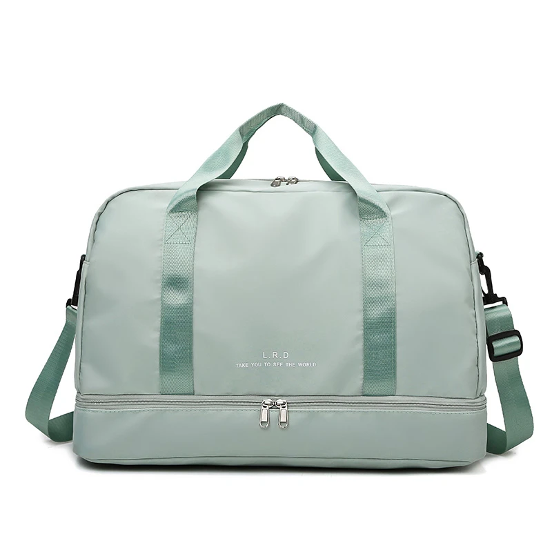 Wet and dry hand waterproof portable travel bag Fitness folding durable duffel bag