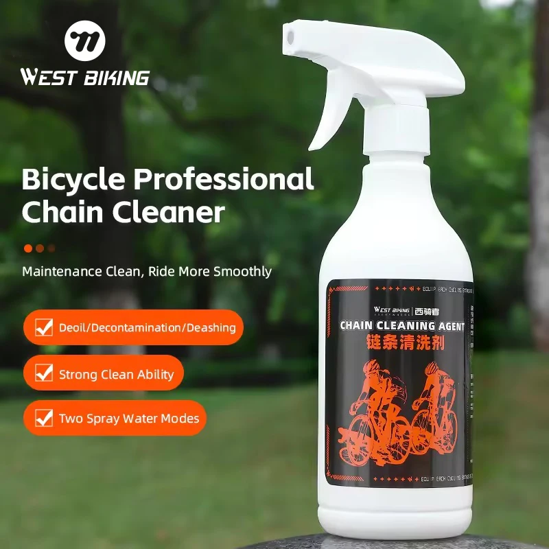 WEST BIKING Wholesale 500ml Large Capacity Motorbike Bike Lube Bicycle Motorcycle Chain Cleaner Spray Liquid