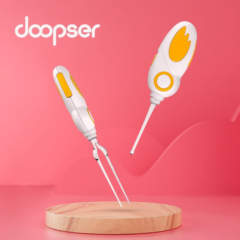 Doopser baby cleaning usb ear care kit earpick led ear scoops ear spoons flashlight earpick