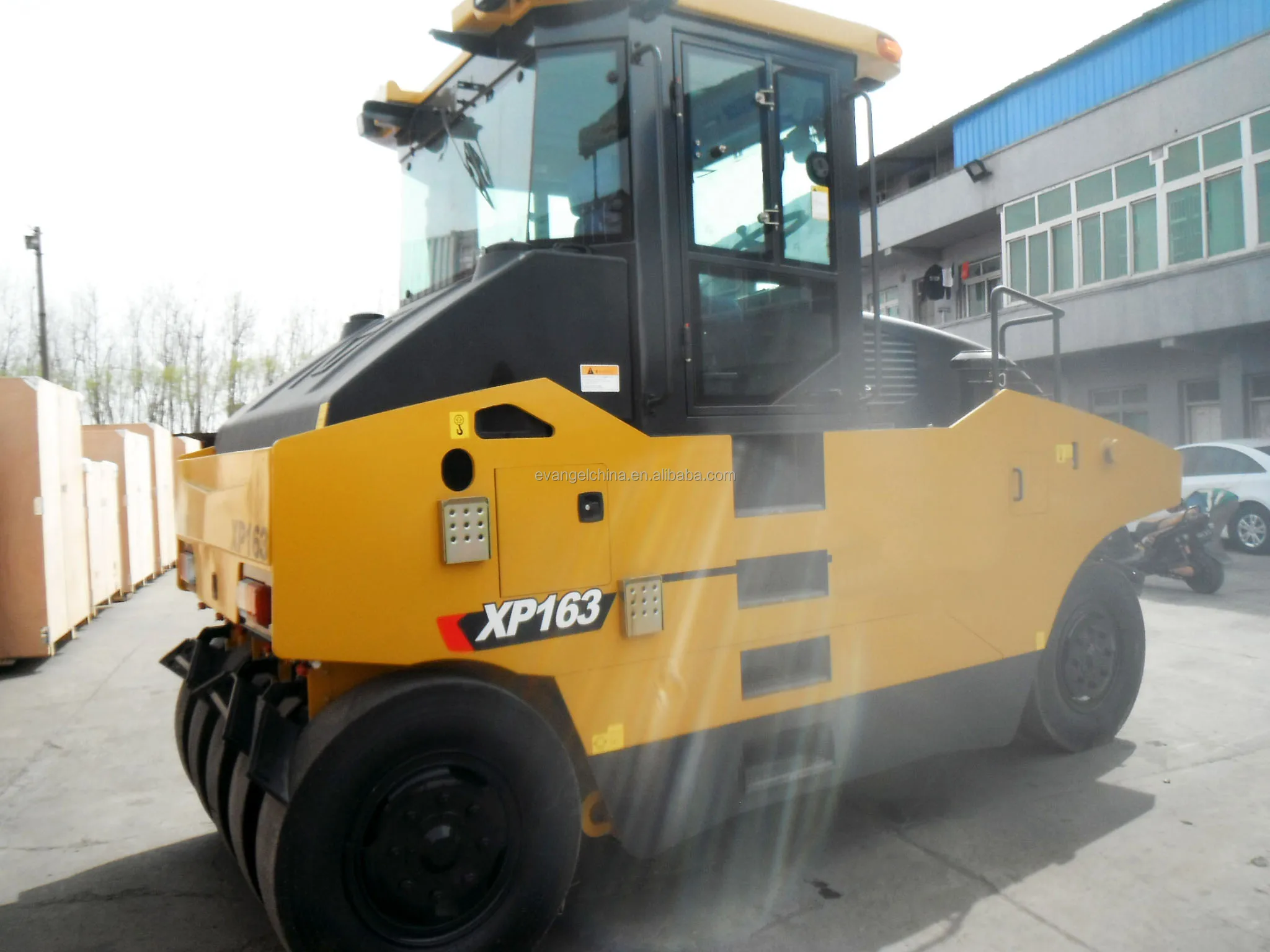 16 Ton Pneumatic Tired Roller Tire Names Road Construction Equipment and Tools Machinery XP163