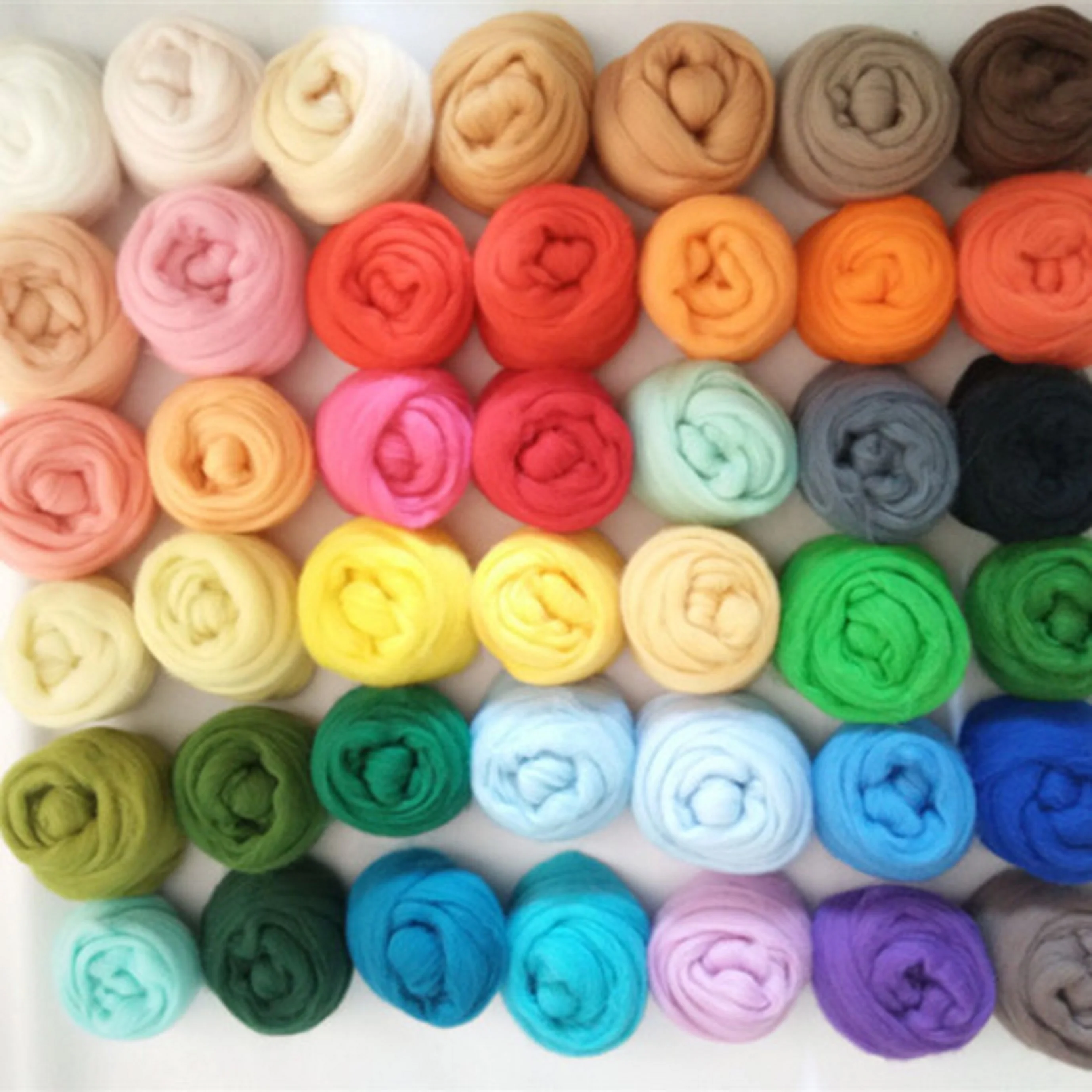 Оптовая продажа, 100 цветов, вязальная пряжа для вязания, пряжа для вязания, пряжа для валяной шерсти «сделай сам», упаковка спиннинга