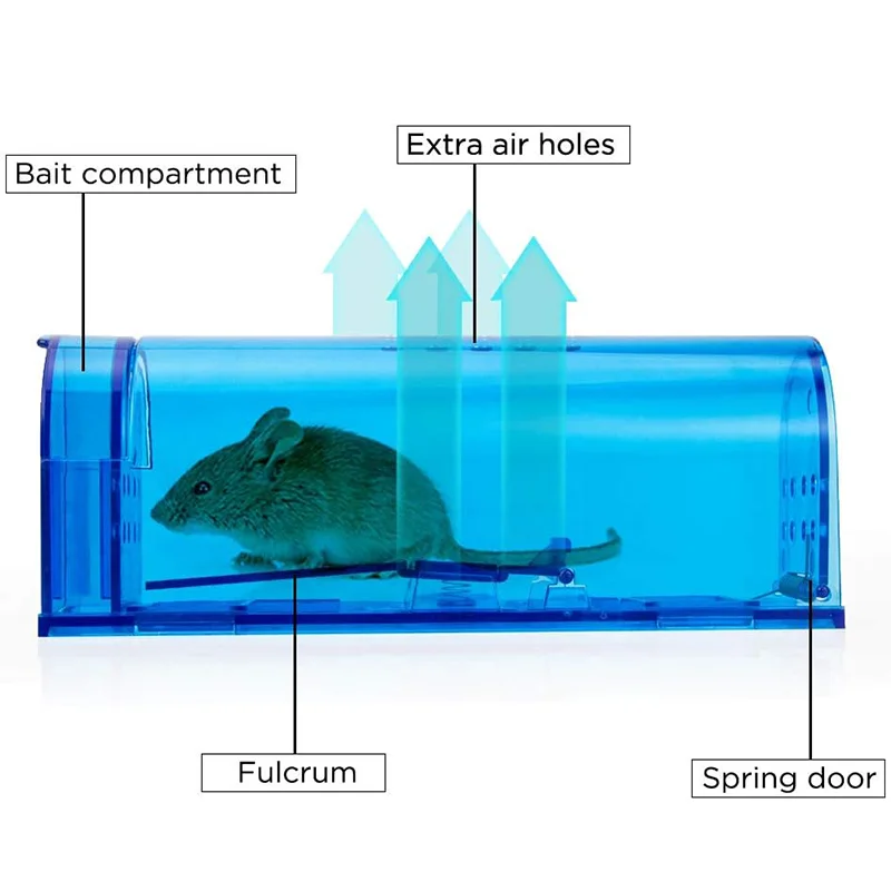 Cheap price reusable Humane Mouse rat Traps Catch and Release No Kill Mouse Traps plastic rodent trap