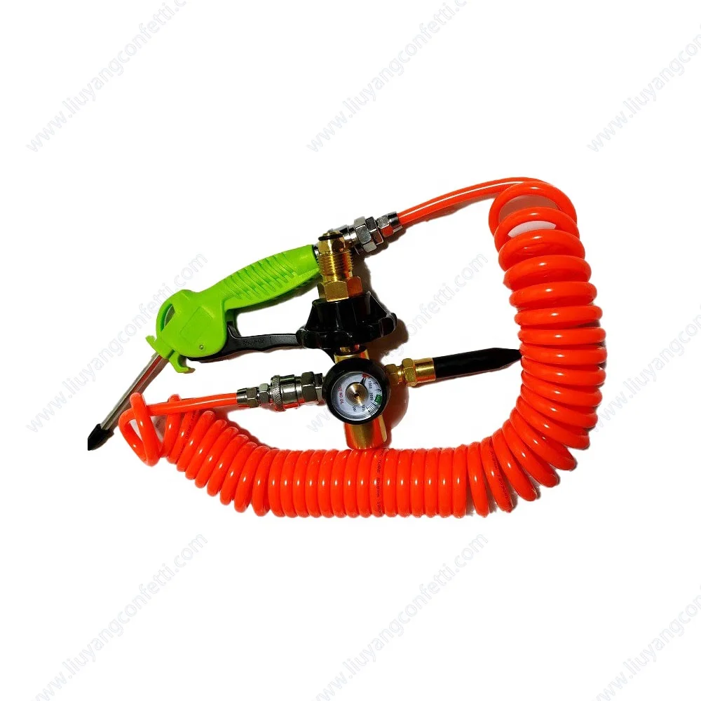 Good Quality High Pressure Helium Reducer Regulator Brass Balloon Filler Regulator With Spray Probe Gun for Party Wedding Decor