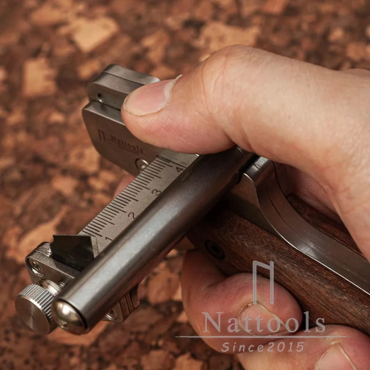 Nattools Belt Cutter Stainless Steel Leather Strip Cutter Handmade DIY Leather Strip Cutter