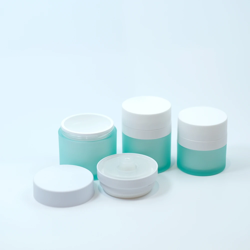 New 15ml 30ml 50ml cosmetic plastic vacuum jar  face cream acrylic airless pump container jar