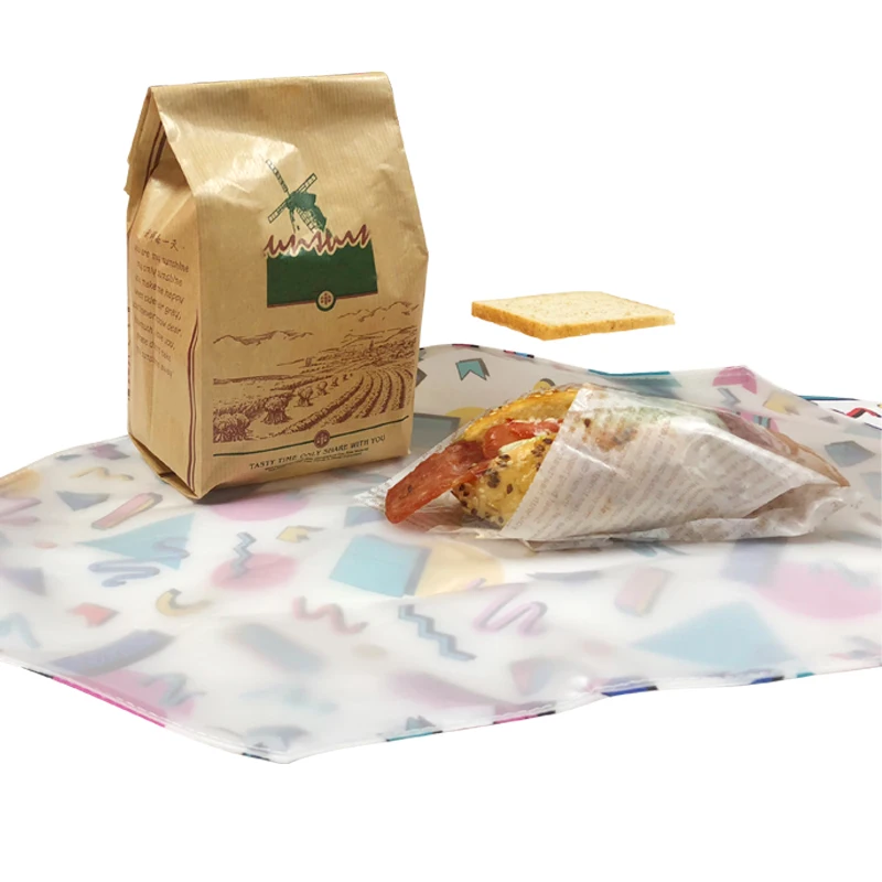 Sustainable Eco Friendly Beeswax Food Wraps Use To Bread Vegetables Fruit