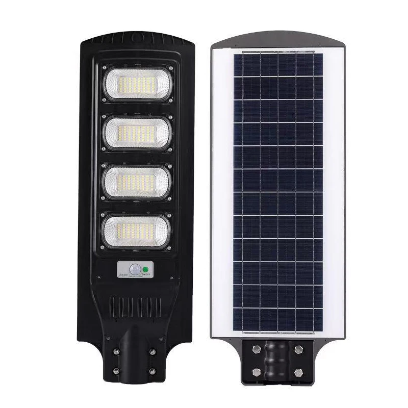 High quality  energy saving high lumen road lamp outdoor ABS led all in one solar street light with remote 30w 60w 90w 120w 150w