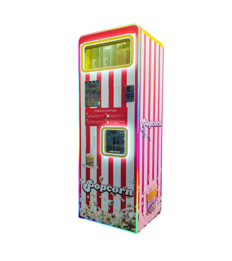 factory wholesale automatic Popcorn Maker machine Commercial full payment system Coin Operated Popcorn Vending Machine for mall