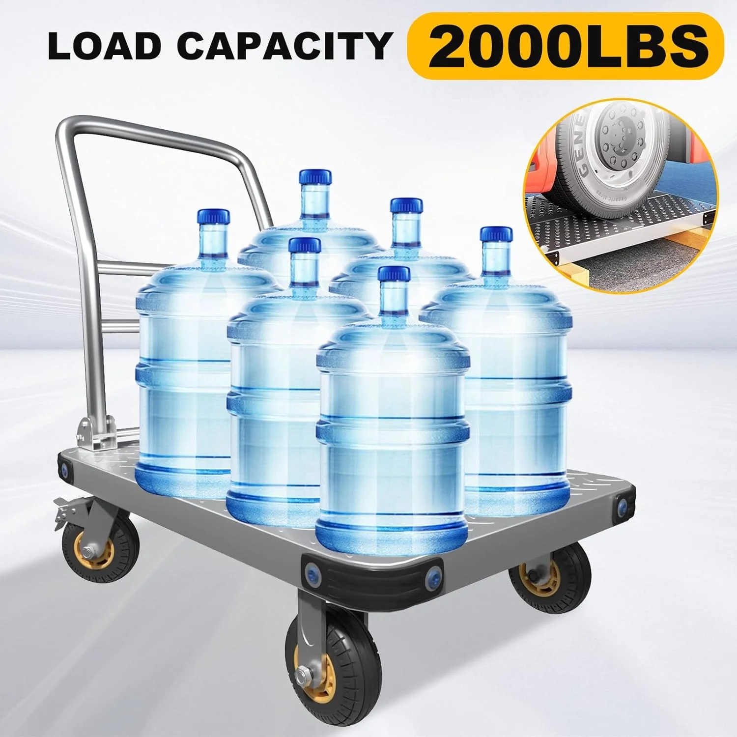 Folding Platform cart Dolly cart Push Cart Dolly Moving Platform ,2000LBS,36X24 INCH