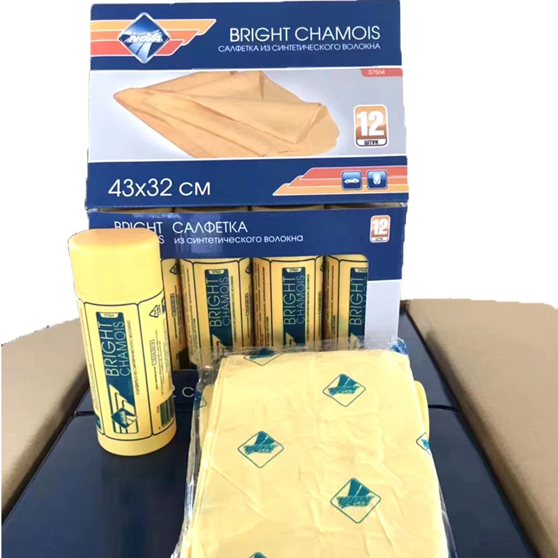 32*43 cm PVA chamois soft Towel For Many Purposes Chamois Drying Absorbent Synthetic Quick Dry Pva Shammy Cleaning